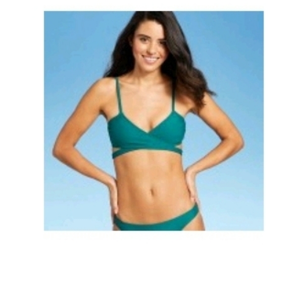 3 PIECE FLORAL AND TEAL JUNIORS SWIMSUIT SET - Picture 14 of 15